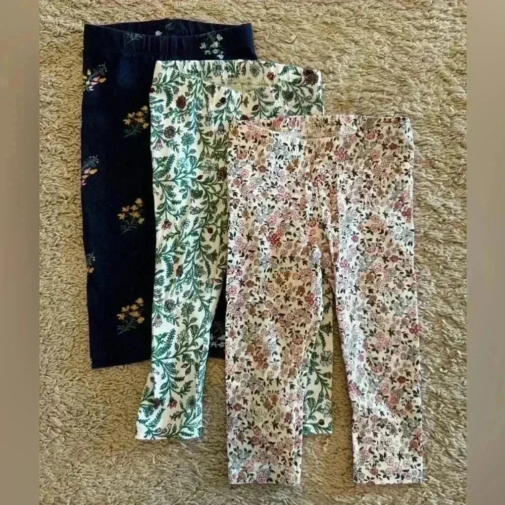 Lot of 3 Janie & Jack Leggings 12-18 months